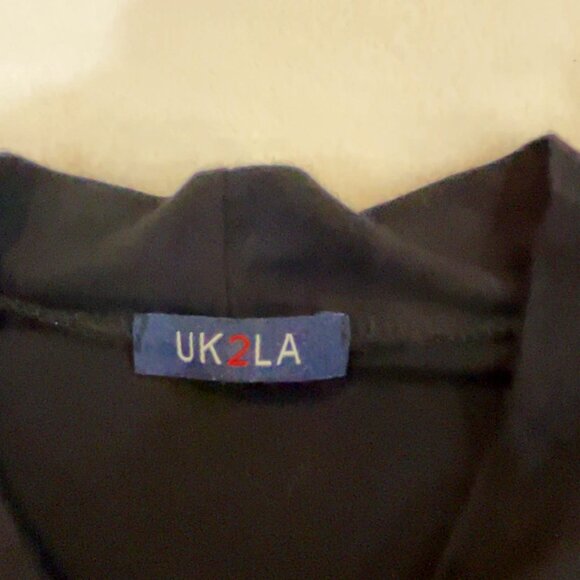 Brand New Black UK2LA Crop Top Size M/L NWOT - Picture 4 of 6